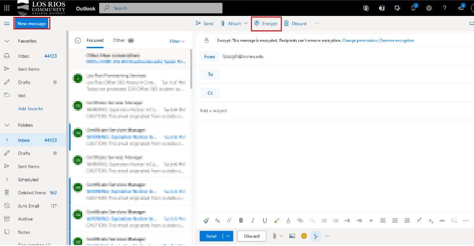 How to send a secure email in Outlook